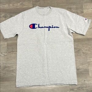 Champion Gray Short Sleeve Tee Classic Style